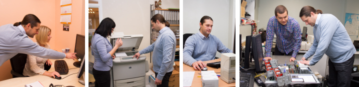 Datorsistēmu tehniķis darbā: